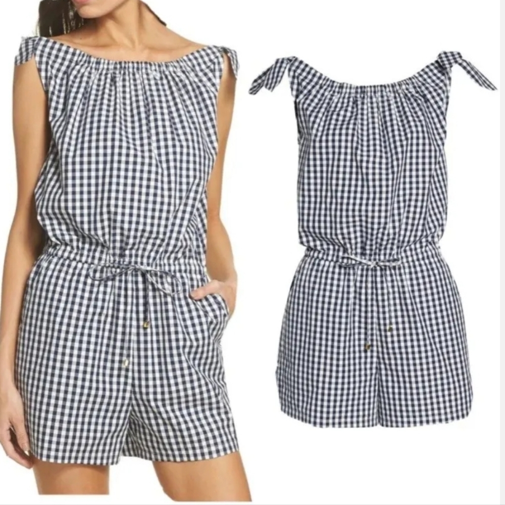 Tory Burch Gingham Romper